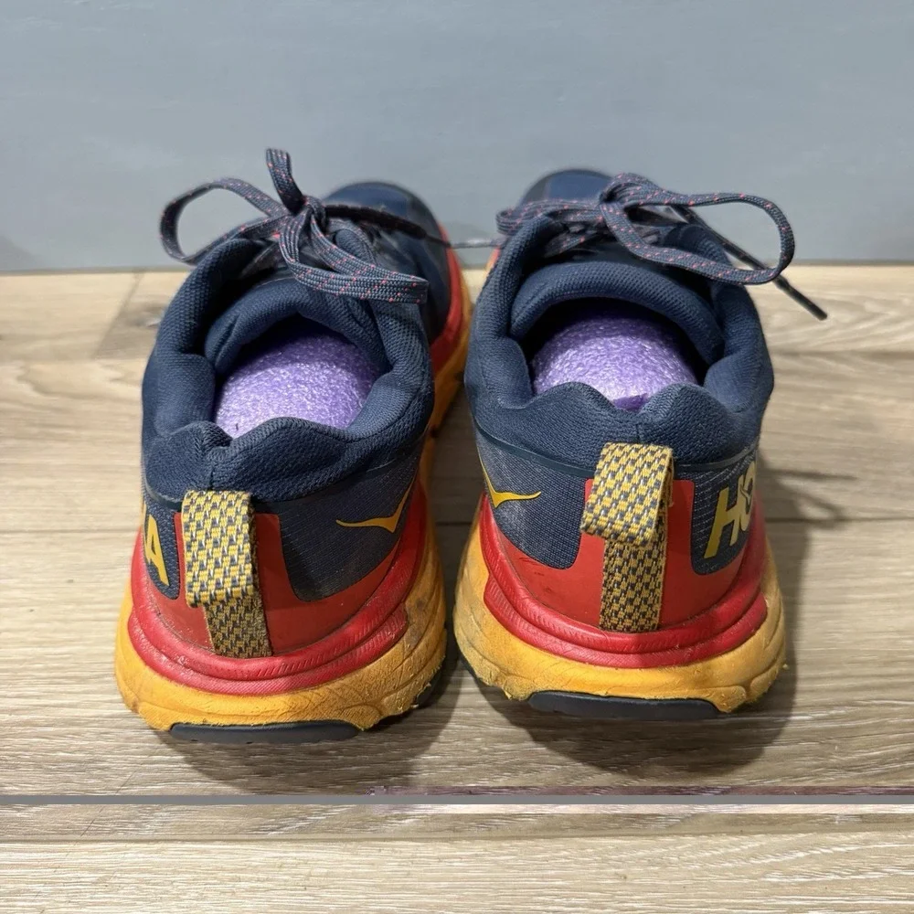 Hoka One One Challenger ATR 6 Men's Trail Running Shoes Size 10.5 D Blue Orange